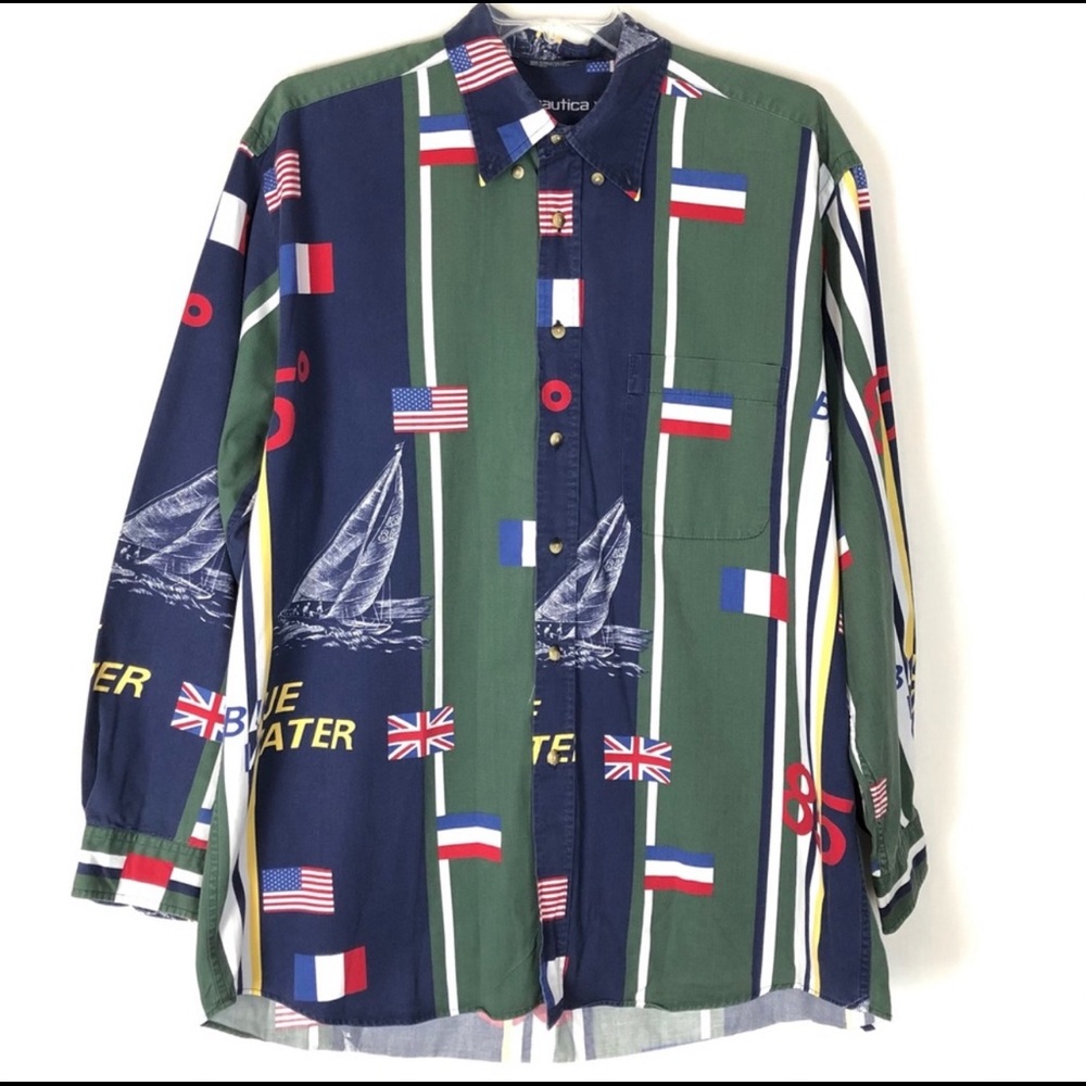 Vintage Nautica button down shirt